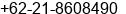 Fax number of Mr. Hidayat at Jakarta Pusat